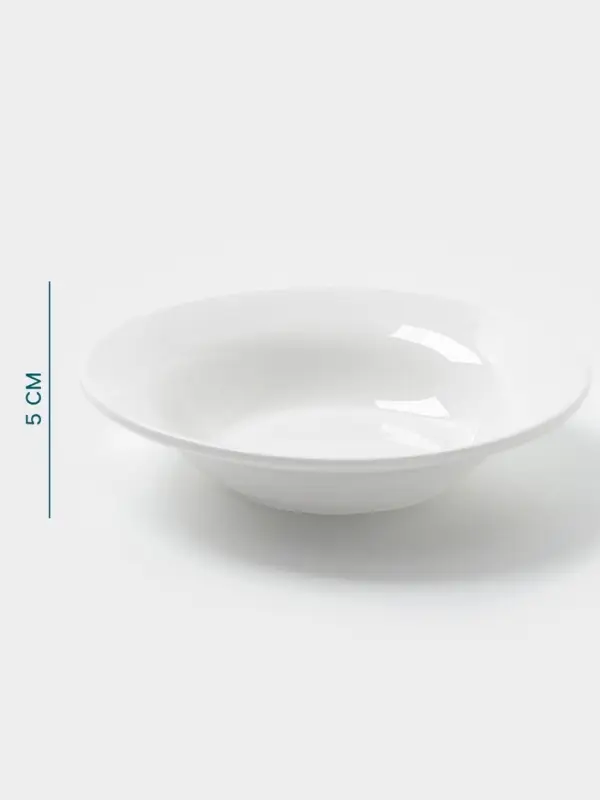 Тарелка глубокая Hanna Kn&ouml;vell, 700 мл, d=22.7 см, фарфор, белая