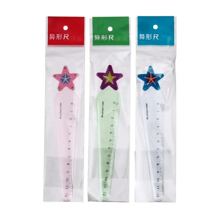 Линейка 12 см Линейка 12 см "Звезда", пластик, МИКС