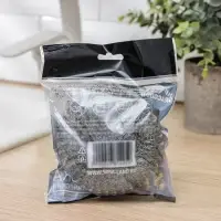 Губка для посуды металлическая Raccoon, плетёная, оцинкованная, 40 г