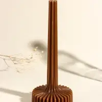 Свеча декоративная &laquo;Эстетика&raquo;, охра, 10&times;10&times;25 см
