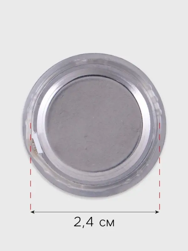 Циферблат для наручных часов, d=2.5 см, LQ377 А, дискретный ход, чёрные