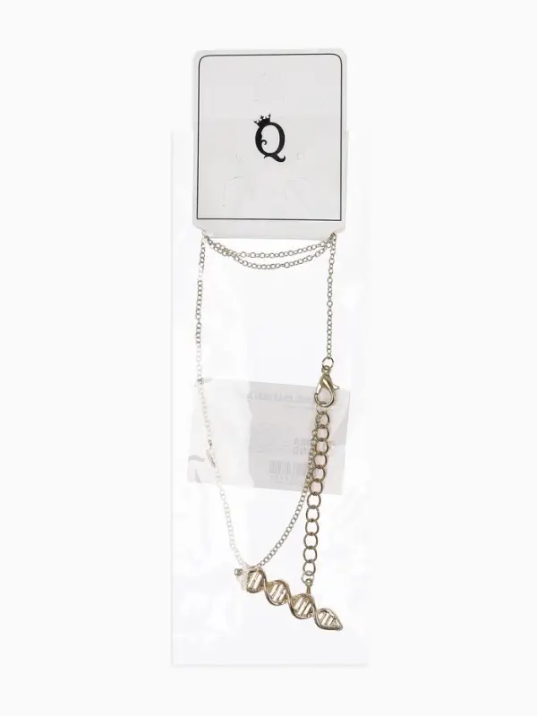 Кулон на цепочке &laquo;ДНК&raquo;, 43 см,+ удлинитель 5 см, цвет золото