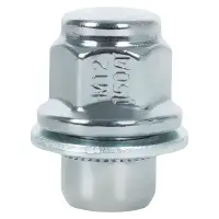 Гайка колесная M12x1,5x37, несъемная шайба, ключ 21, закрытая, хром для а/м Toyota/Lexus