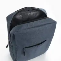 Рюкзак городской на молнии, с карманами, с USB, размер 29&times;11&times;39 см, синий