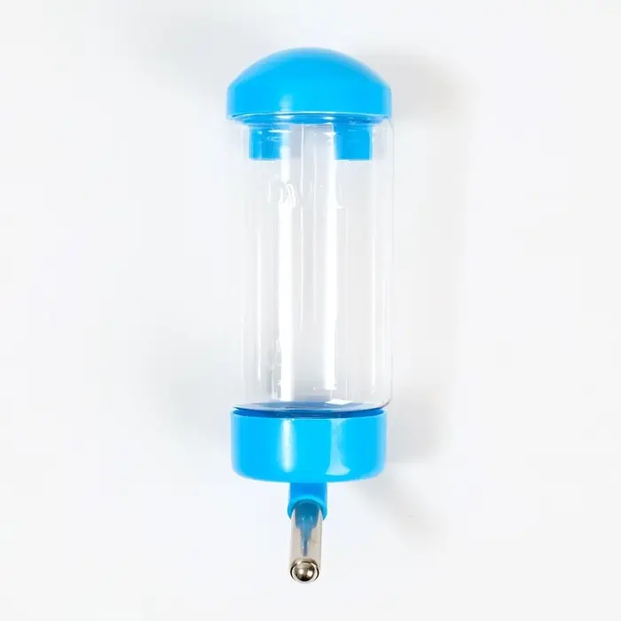 Поилка для клетки, 400 мл, 9 х 6 х 20 см, голубая Поилка для клетки, 400 мл, 9 х 6 х 20 см, голубая