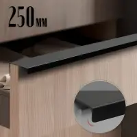 Ручка CAPPIO RT001BL, L=250 мм, м/о 192 мм, цвет черный, 4 шт.