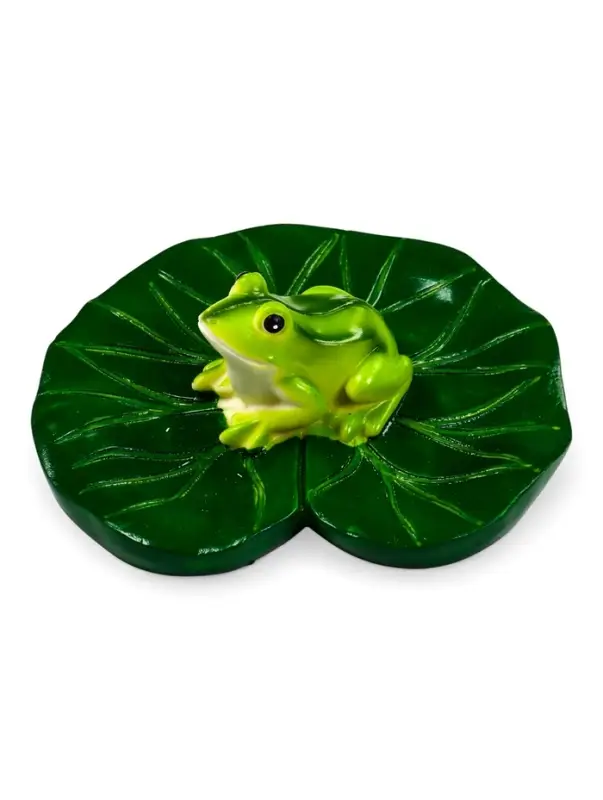 Садовая фигура из полистоуна &laquo;Лягушка&raquo;, 10&times;11&times;6 см, плавающая