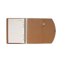 Органайзер на кольцах, A5, с клапаном, 80л, линия, к/зам, Оражевый