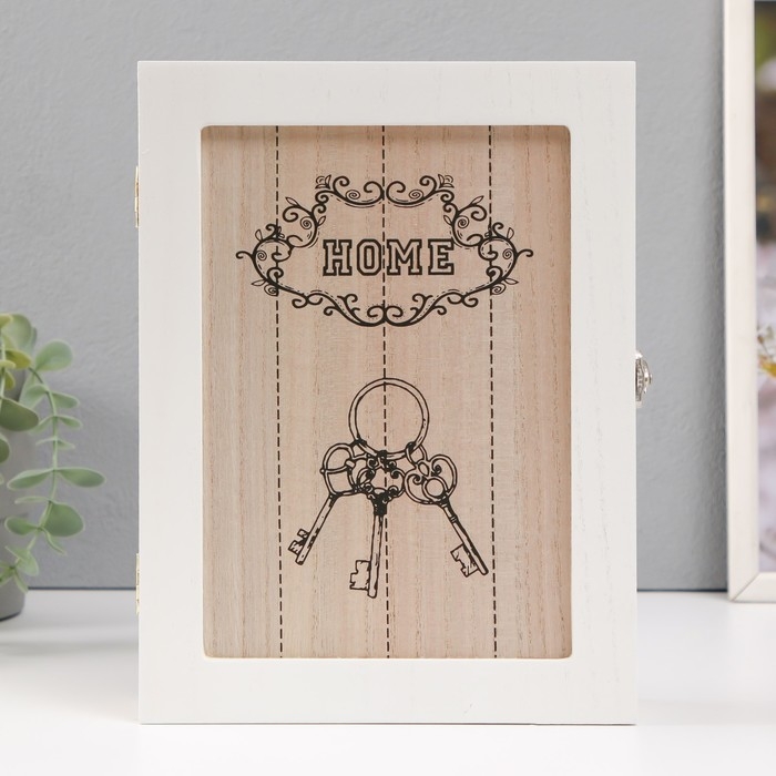 Ключница дерево 6 крючков Ключница дерево 6 крючков "Связка ключей" 19,5х5,5х26 см