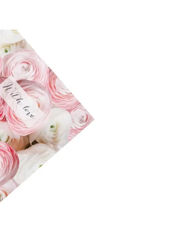 Бумага упаковочная глянцевая &laquo;Ранункулюсы&raquo;, 70&times;100 см