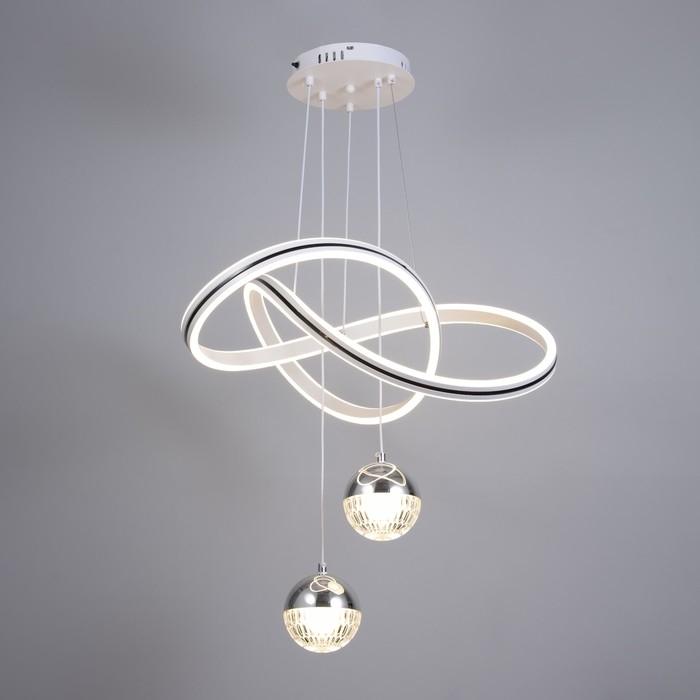 Светильник с ПДУ Светильник с ПДУ "Мона" LED 170Вт 3000-6000К белый 49х49х19-119 см