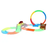 Автотрек &laquo;Магический Трек&raquo;, гибкий, светится в темноте, 132/145 детали, мёртвая петля, МИКС