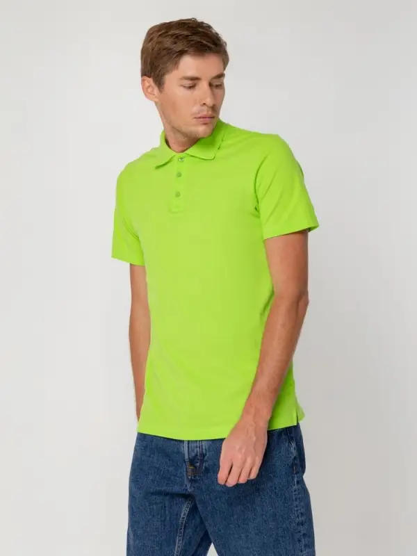 Рубашка поло мужская Virma light, зеленое яблоко, размер S Рубашка поло мужская Virma light, зеленое яблоко, размер S