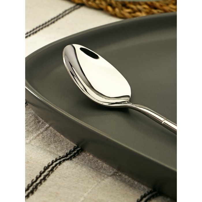 Ложка чайная из нержавеющей стали Magistro Line, длина 15,5 см, цвет серебряный