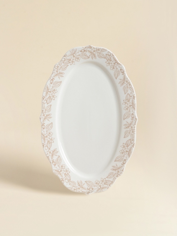 Блюдо SL Home «Аманде», 34,5×23×2,5 см, овальное, фарфор, белое Блюдо SL Home «Аманде», 34,5×23×2,5 см, овальное, фарфор, белое