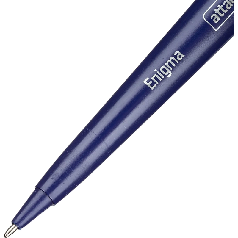 Ручка шариковая на подставке на липучке для стола Attache Enigma, син.ст