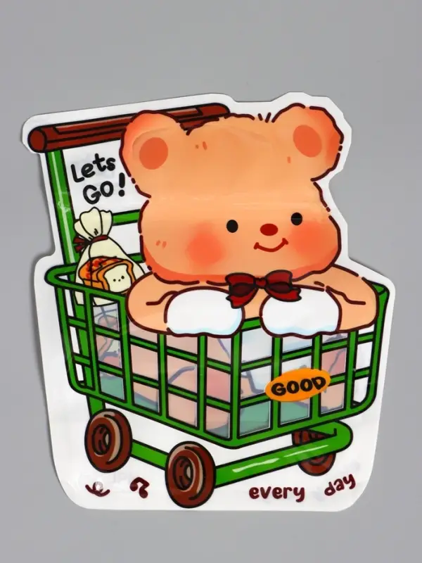 Пакет подарочный, с zip-lock застежкой &laquo;Корги&raquo; с окном, 16&times;18+3.5