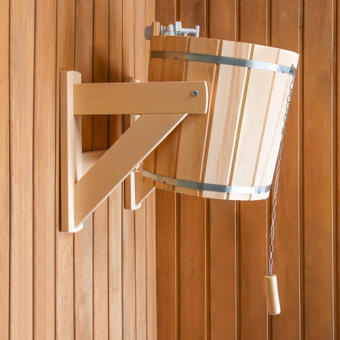 Обливное устройство из липы, 15л, нержавеющая вставка, Обливное устройство из липы, 15л, нержавеющая вставка, "Добропаровъ"