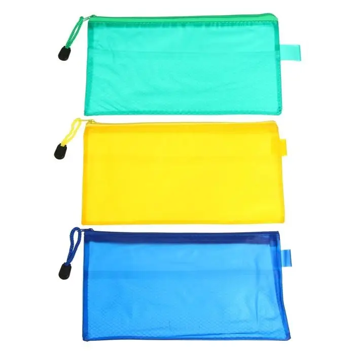 Папка-конверт на молнии Calligrata А65 (240 х 120 мм), однотонная, МИКС Папка-конверт на молнии Calligrata А65 (240 х 120 мм), однотонная, МИКС