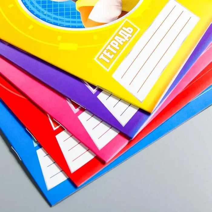 Тетрадь в клетку 12 листов, 5 видов МИКС, обложка мелованный картон, &laquo;Щенячий патруль&raquo;