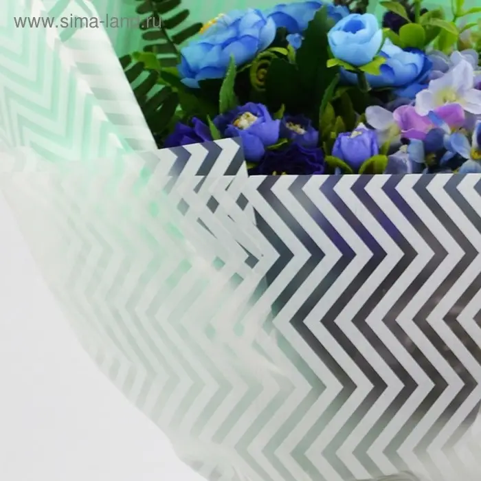 Плёнка матовая с рисунком «Волна», персиковая, 57×57 см Плёнка матовая с рисунком «Волна», персиковая, 57×57 см