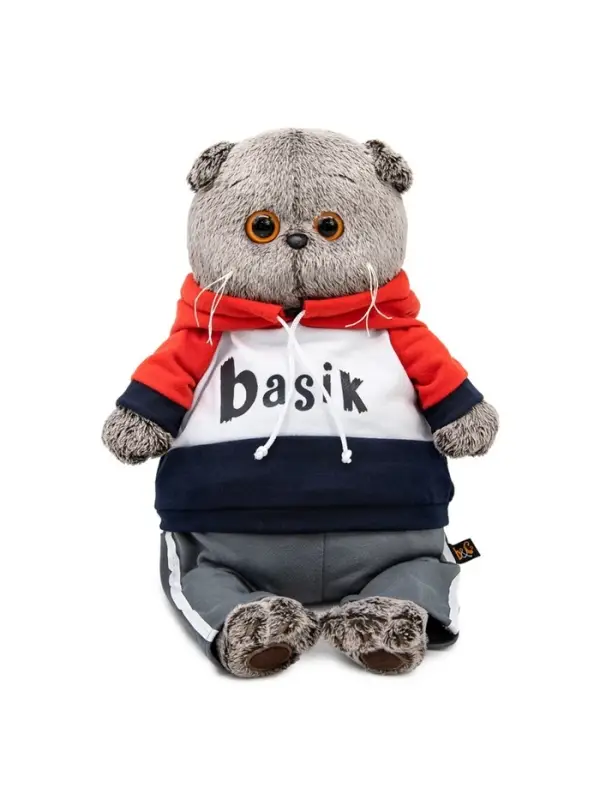 Мягкая игрушка &laquo;Кот Басик&raquo; в костюме в стиле спорт-шик, 22 см
