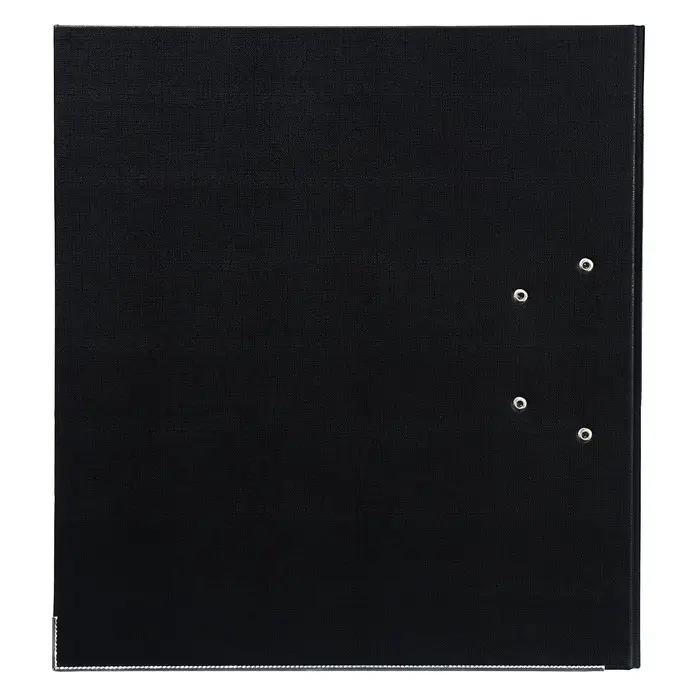 Папка-регистратор А4, 75 мм, Lamark, ПВХ, двухстороннее покрытие, металлическая окантовка, карман на корешок, собранная, черный/черный Папка-регистратор А4, 75 мм, Lamark, ПВХ, двухстороннее покрытие, металлическая окантовка, карман на корешок, собранная, черный/черный