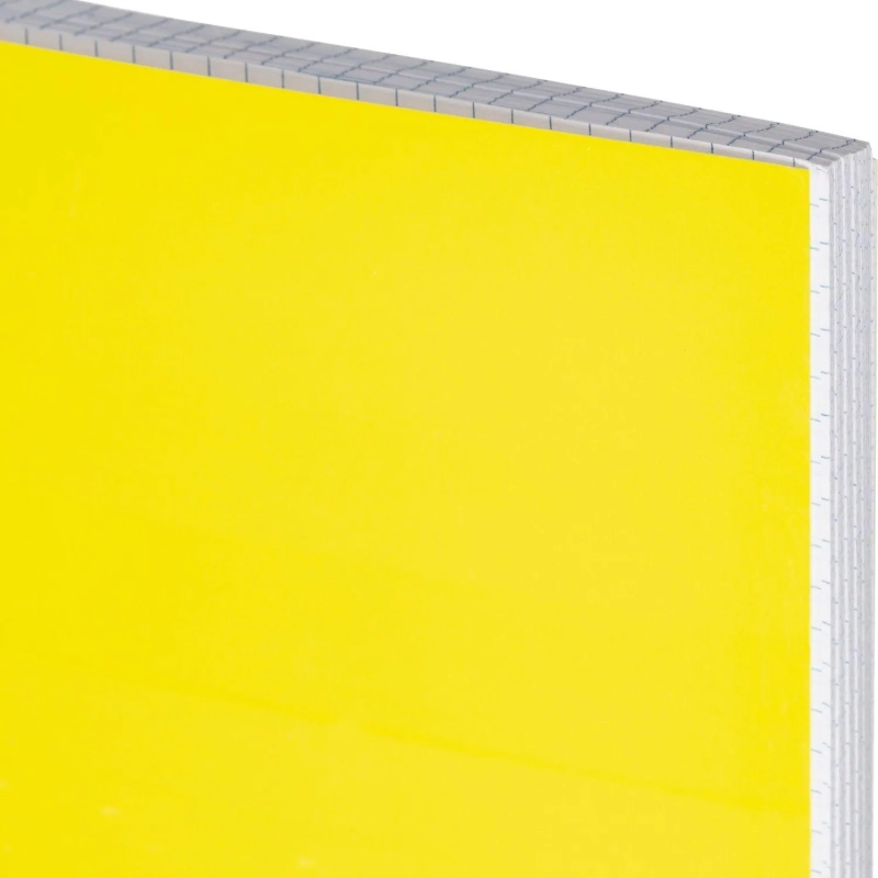 Бизнес-тетрадь А4 96л Attache Акварель желтый, клетка, гребень, картон