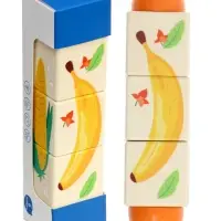 Кубики деревянные на оси «Овощи» , 3 кубика Кубики деревянные на оси «Овощи» , 3 кубика