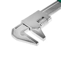 Ключ трубный ТУНДРА ПРОФИ, тип Monkey, увеличенный зев до 95 мм, глубина 55 мм, 370 мм