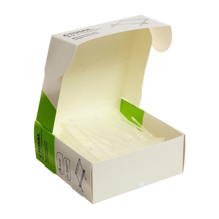 Набор механизмов для скоросшивания СТАММ, пластик, 25 шт., прозрачные Набор механизмов для скоросшивания СТАММ, пластик, 25 шт., прозрачные