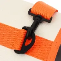 Сумка - переноска каркасная &laquo;Кошачий вид&raquo;, 41&times;27&times;25 см, белая, оранжевая