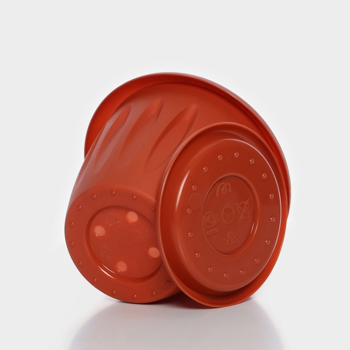 Горшок с поддоном «Фелиция», 400 мл, цвет терракотовый