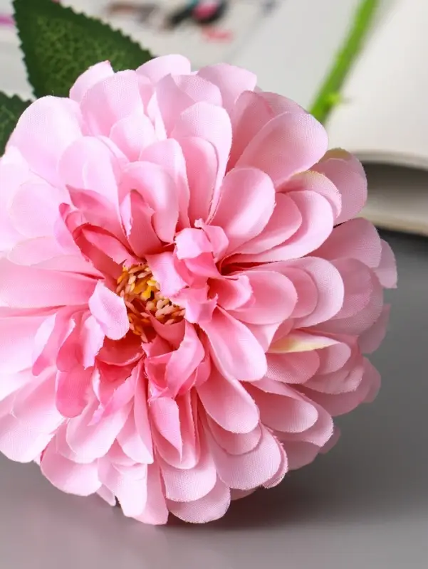 Цветы искусственные "Хризантема Амадея" d-9 см 46 см, розовый