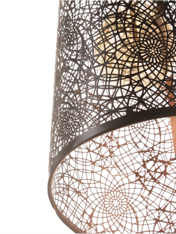 Светильник Светильник "Манчестер" (Вышивка) 1х40Вт Е27 черный 12,5х12,5х24+100см