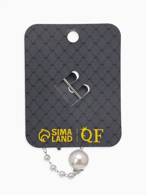 Булавка Булавка "Ключик от сердца", l=6.5, цвет белый в серебре