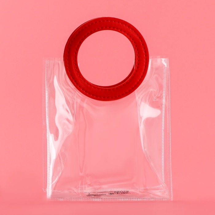 Пакет подарочный из ПВХ, красный, 17 х 15 х 8 см Пакет подарочный из ПВХ, красный, 17 х 15 х 8 см