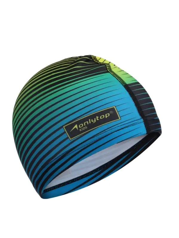 Шапочка для плавания детская ONLYTOP Swim, тканевая, обхват 46-52 см