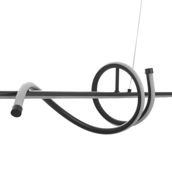 Светильник Светильник "Изгибы" LED 32Вт 6000К чёрный 100х18-110 см