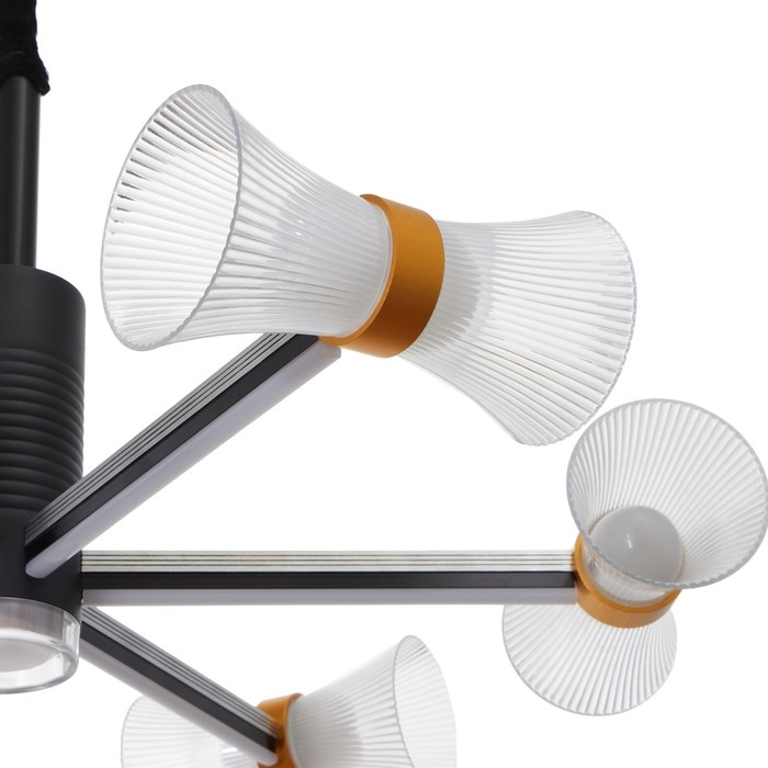 Люстра 1699/6 LED 100Вт 3000-6000К черный 73х73х60 см BayerLux