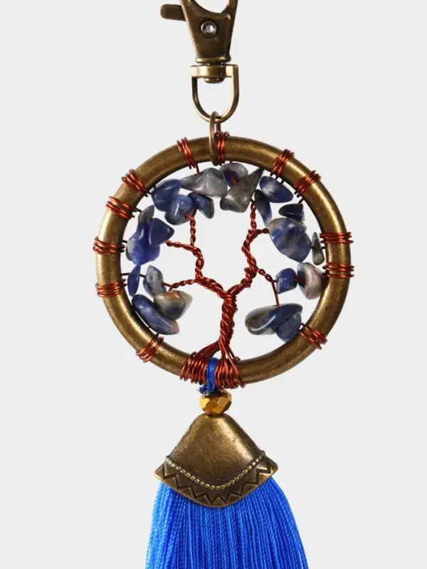 Брелок ловец снов Брелок ловец снов "Великое древо" 19 см, цв. синий