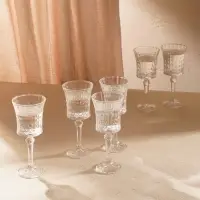 Набор бокалов для вина стеклянный SL Home «Винтаж», 280 мл, 9×21 см, цвет прозрачный Набор бокалов для вина стеклянный SL Home «Винтаж», 280 мл, 9×21 см, цвет прозрачный