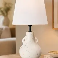 Лампа настольная RISALUX &laquo;Каламбур&raquo;, Е14, 40 Вт, белая, 20&times;20&times;32 см