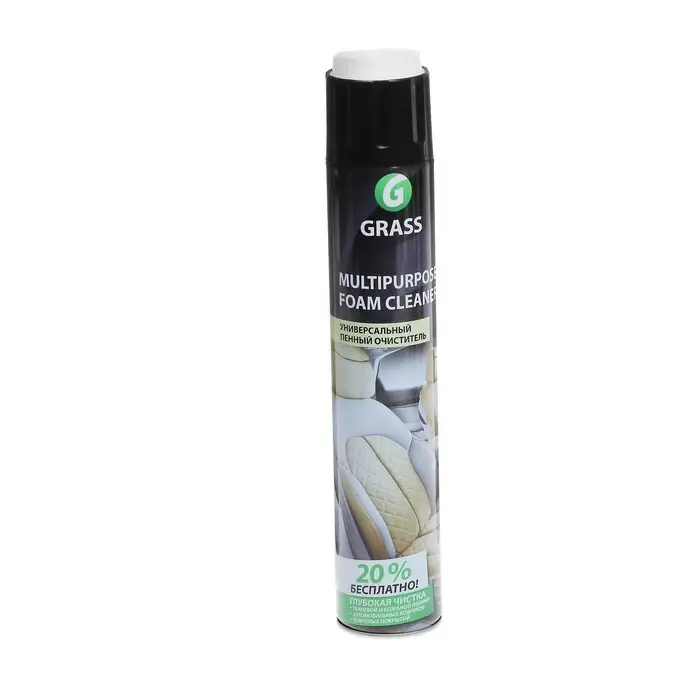 Очиститель салона Grass Multipurpose Foam Cleaner, пенный, 750 мл, аэрозоль, с щеткой Очиститель салона Grass Multipurpose Foam Cleaner, пенный, 750 мл, аэрозоль, с щеткой