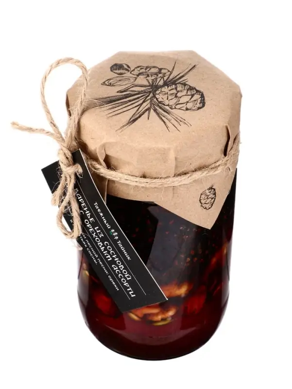 Варенье из сосновой шишки с ореховым ассорти, 450 г