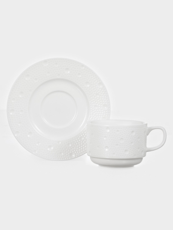 Чайная пара Magistro Fray, чайшка 230 мл и блюдце 15х7,7 см