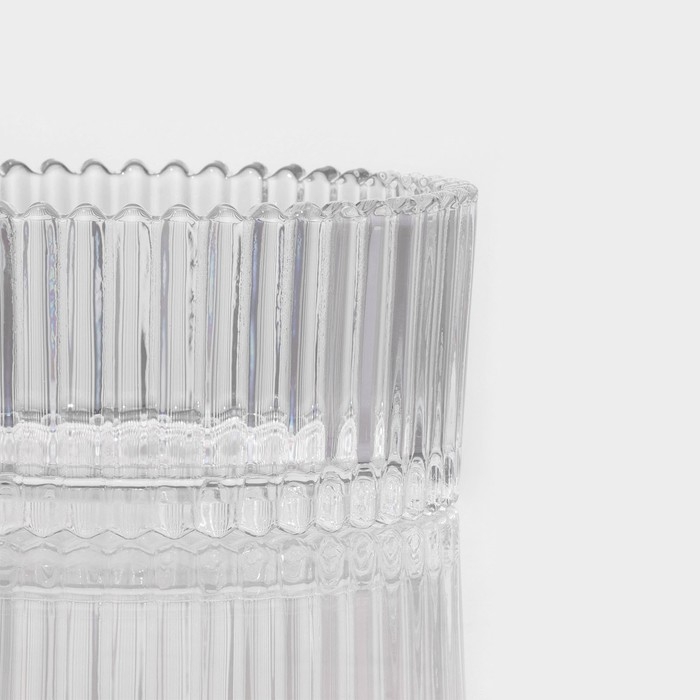 Сахарница стеклянная Доляна «Царская», 250 мл, 10,5×12 см, цвет прозрачный Сахарница стеклянная Доляна «Царская», 250 мл, 10,5×12 см, цвет прозрачный