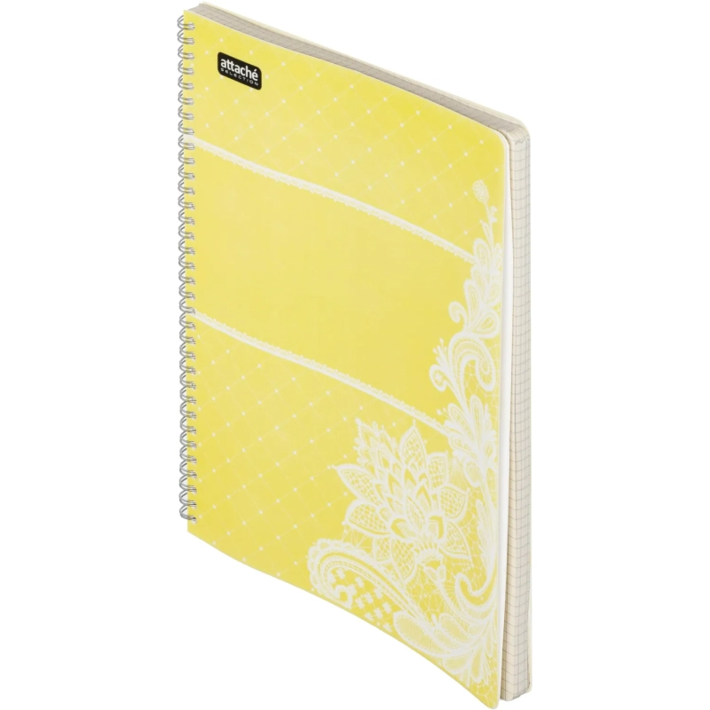 Бизнес-тетрадь ,80,А4,Амели,300х210мм,Желтый,80г/квм,тонир
