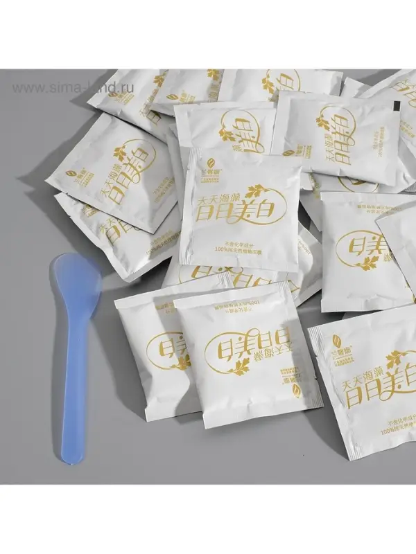 Маска коллагеновая для лица из семян морских водорослей (крупные зерна) 15 гр