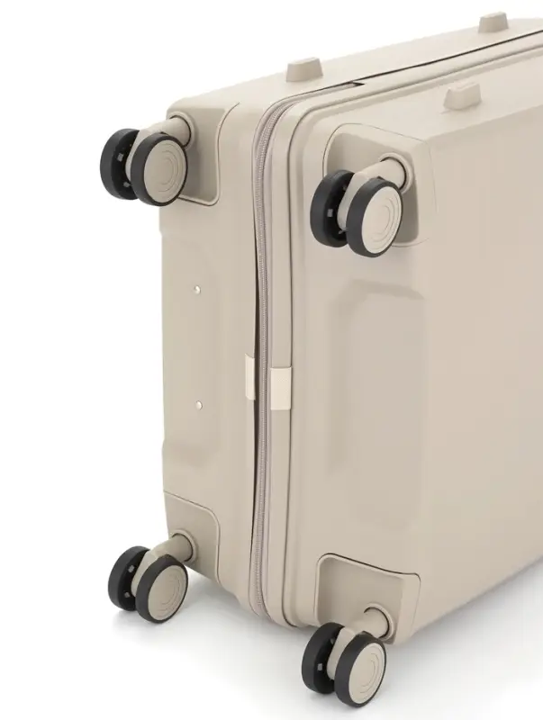 Чемодан на колёсах, 24", кодовый замок, 40&times;24&times;65 см, светло-бежевый